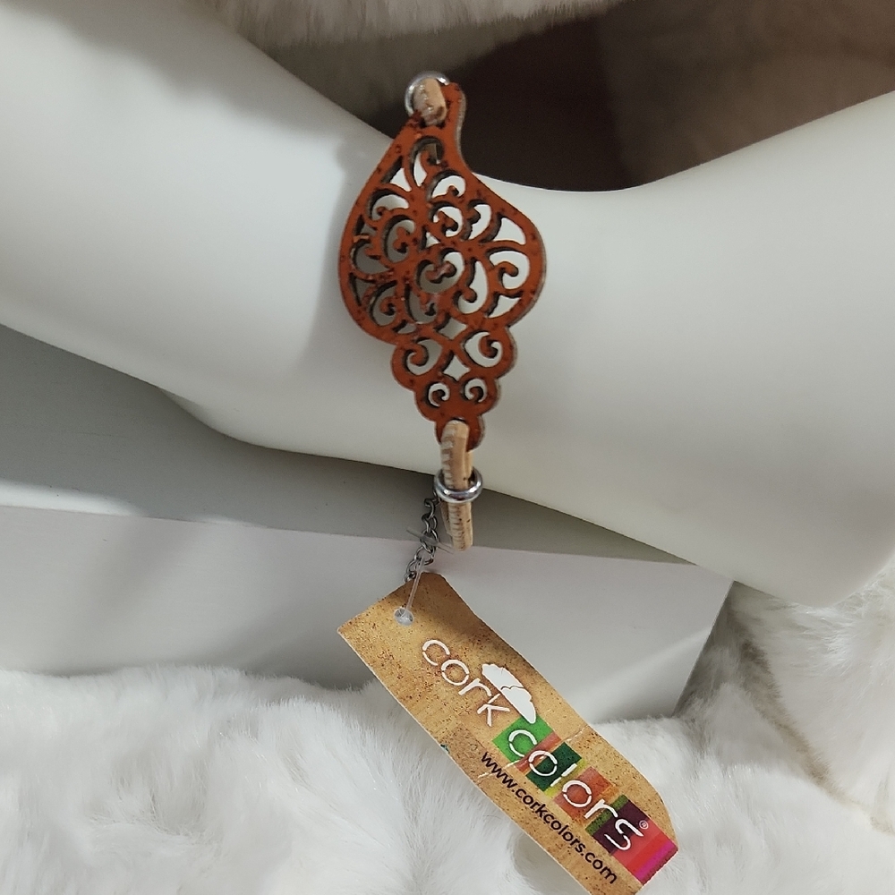 Cork Colors Leaf Cork Bracelet